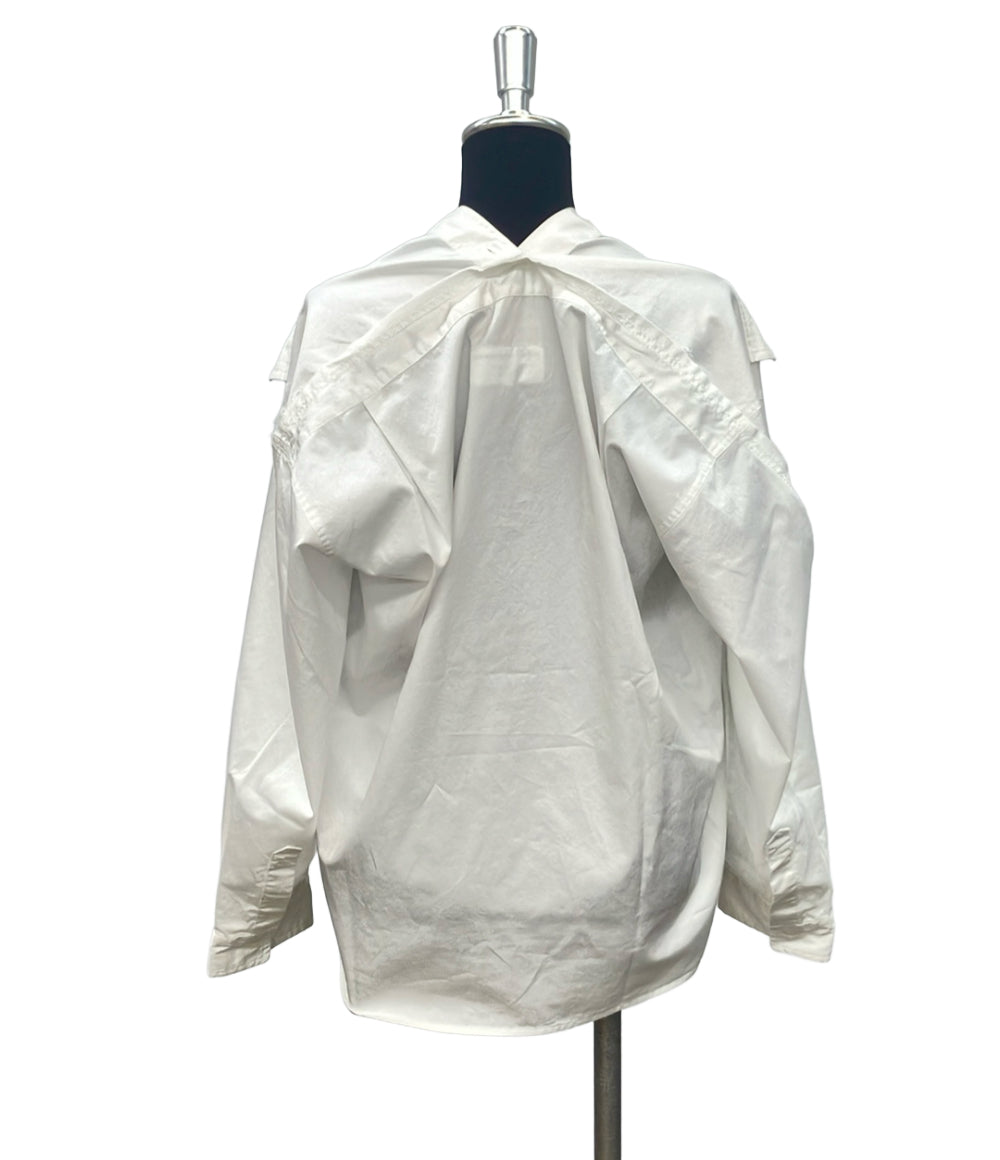 MM6 Maison Margiela ポプリンルーズロングスリーブシャツ 変形長袖シャツ S52DL0207 レディース SIZE 36 (XS) エムエムシックス メゾンマルジェラ