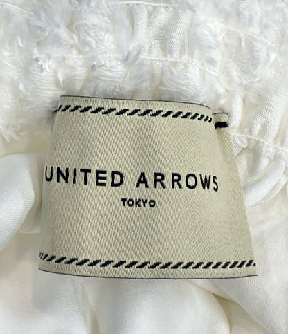 UNITED ARROWS ペイズリー ジャカード シャーリング ワイドパンツ レディース SIZE 38 ユナイテッドアローズ