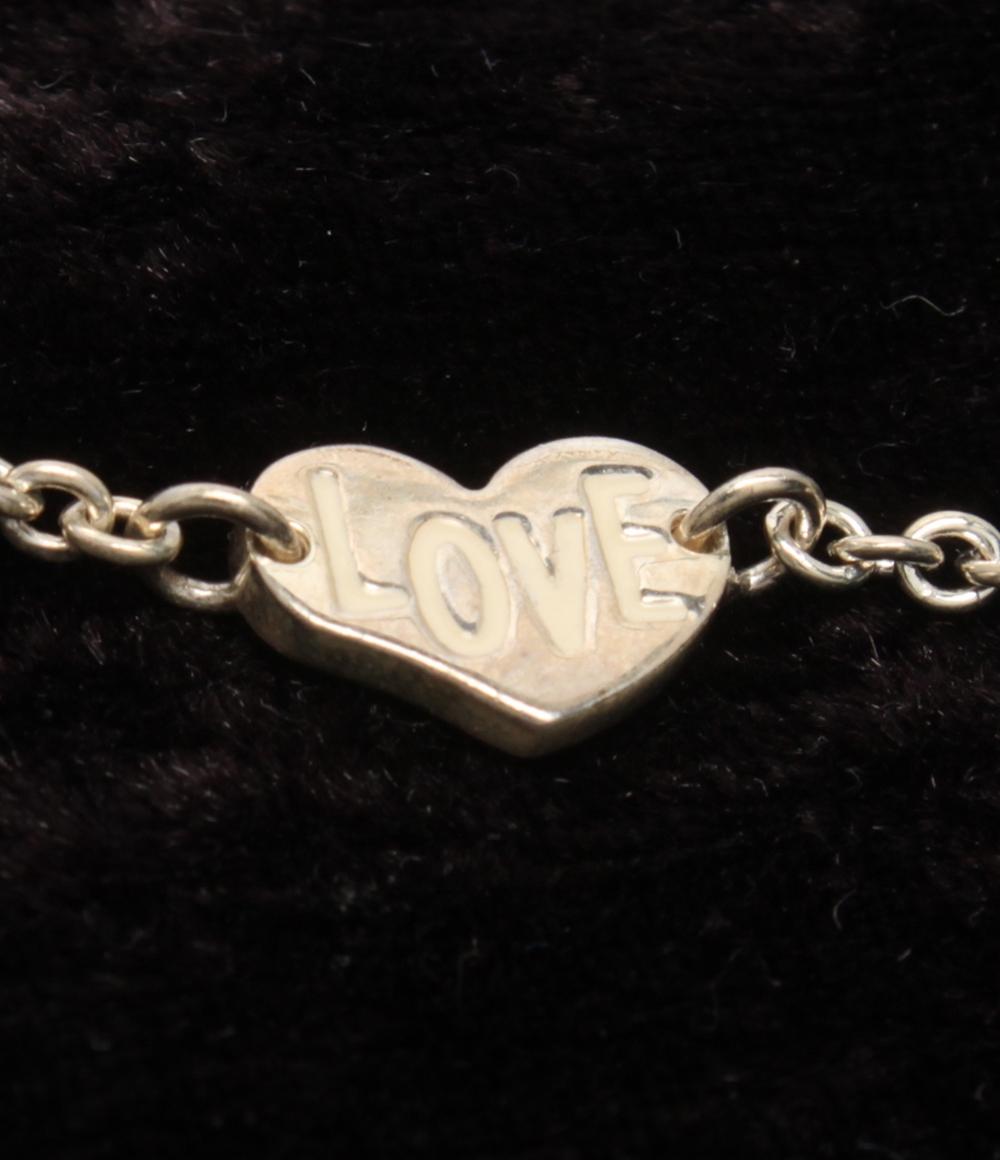 STAR JEWELRY ブレスレット SV925 ハートモチーフ LOVE レディース スタージュエリー