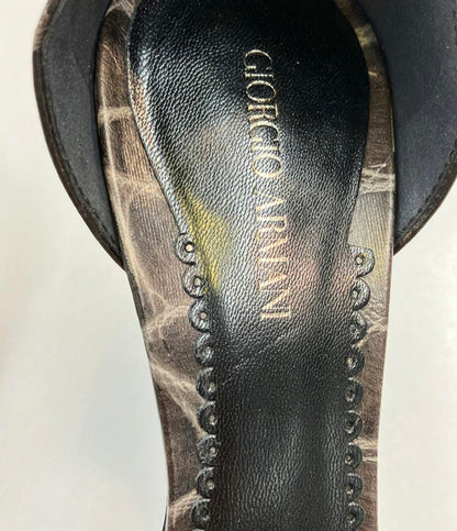 GIORGIO ARMANI ポンテットトゥパンプス クロコ型押し レディース SIZE 35 (22.5cm) ジョルジオアルマーニ