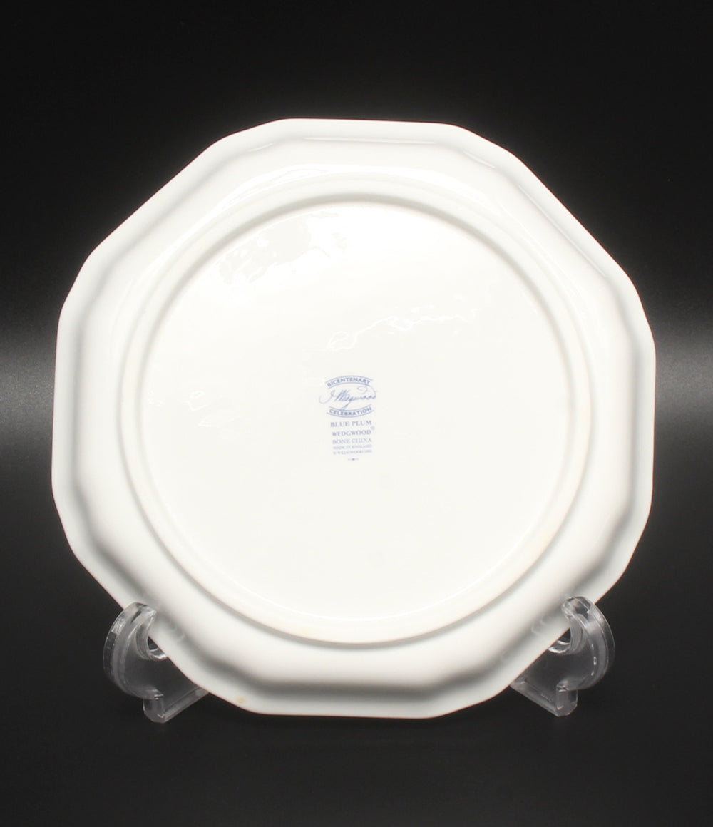 美品 WEDGWOOD オクタゴナルディッシュ 皿 17cm ブループラム ウェッジウッド