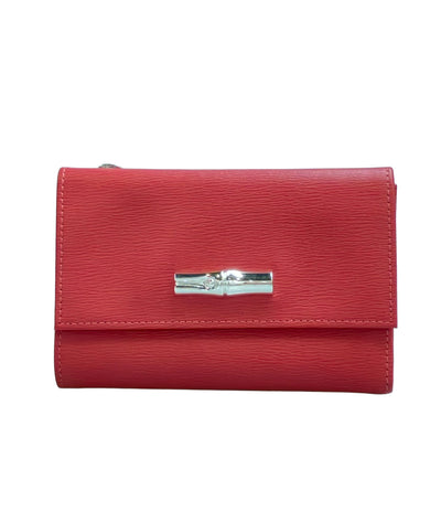 美品 Longchamp 三つ折り財布 レディース ロンシャン