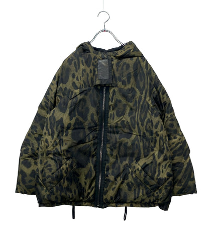Moncler Gamme Rouge ダウンジャケット レオパード柄  フード付き ジップ ODILE レディース SIZE 0 (XS) モンクレールガムルージュ