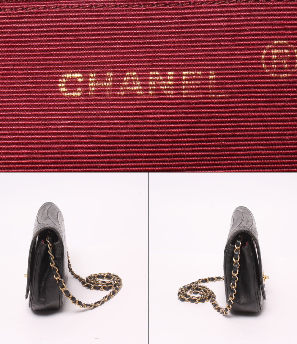 CHANEL チェーンショルダーバッグ 肩掛け ハーフムーン ゴールド金具 0番台 レディース シャネル