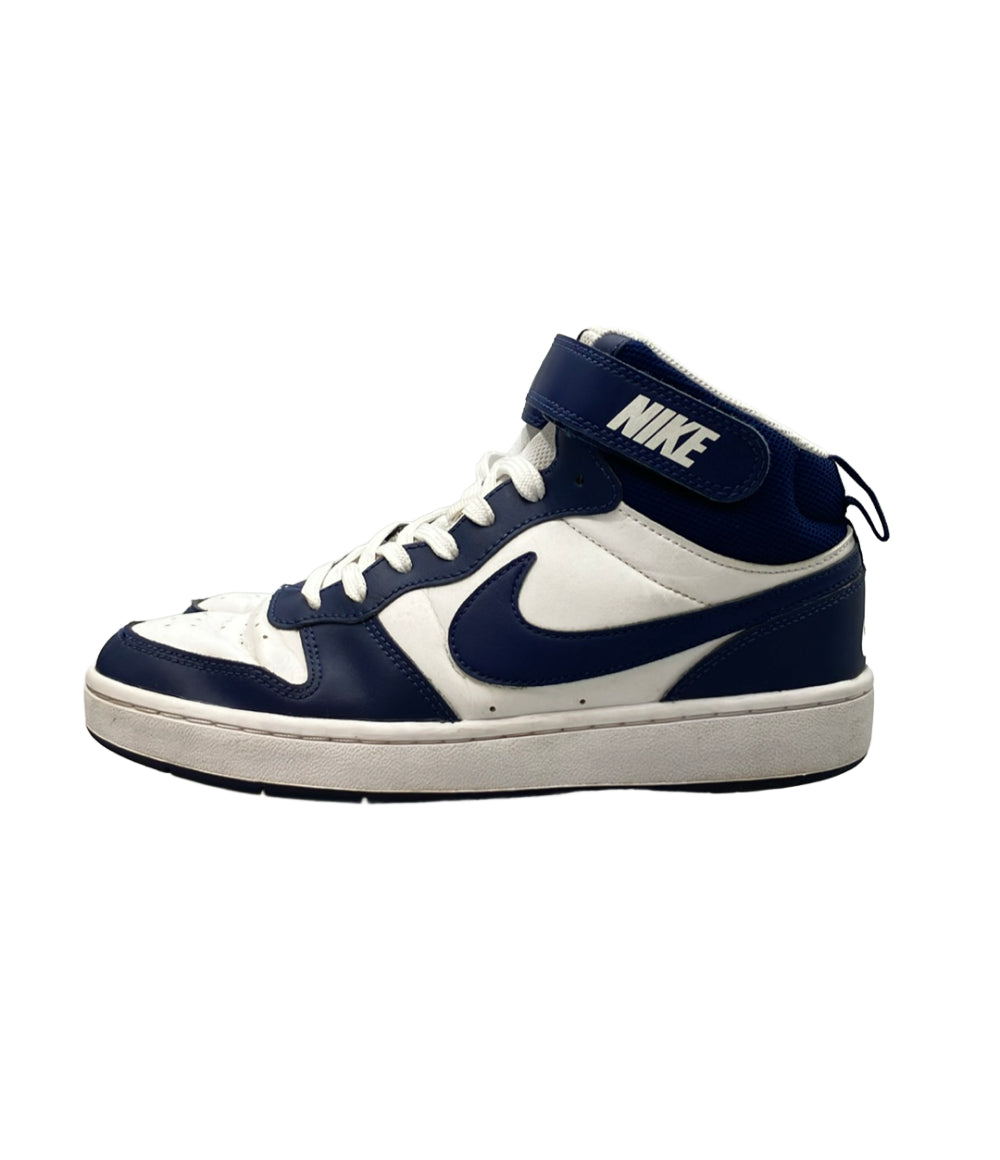 NIKE ミドルカットスニーカー Court Borough Mid 2 GS CD7782-107 キッズ SIZE 24.0 ナイキ