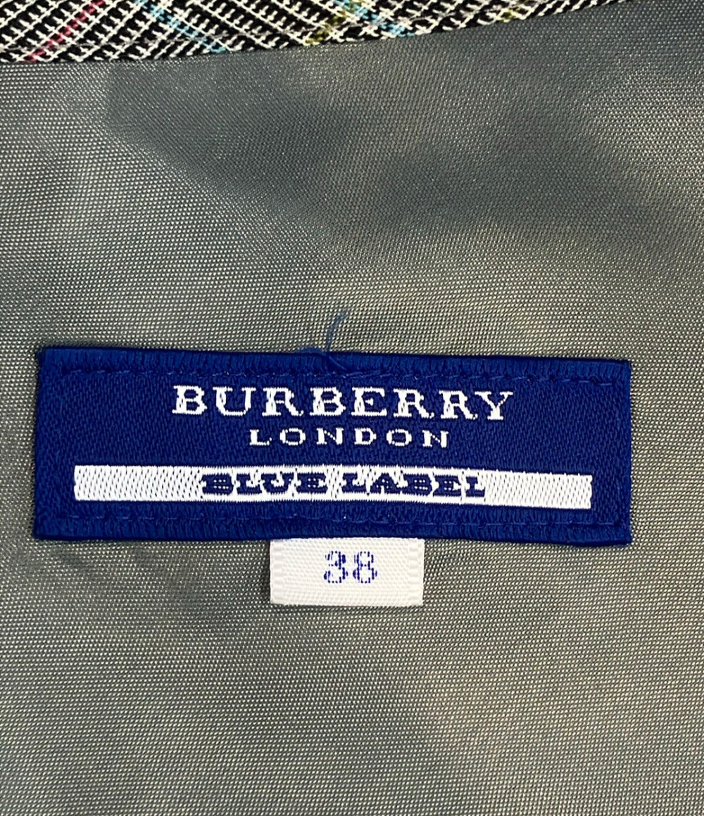 美品 BURBERRY BLUE LABEL チェック柄 キャミソール ワンピース レディース SIZE 38 バーバリーブルーレーベル