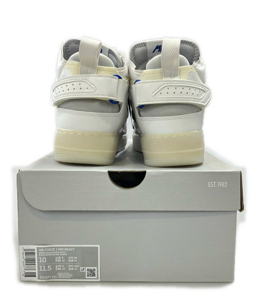 美品 NIKE ミドルカットスニーカー AIR FORCE 1 MID REACT DQ1872-101 メンズ SIZE 28.0 ナイキ