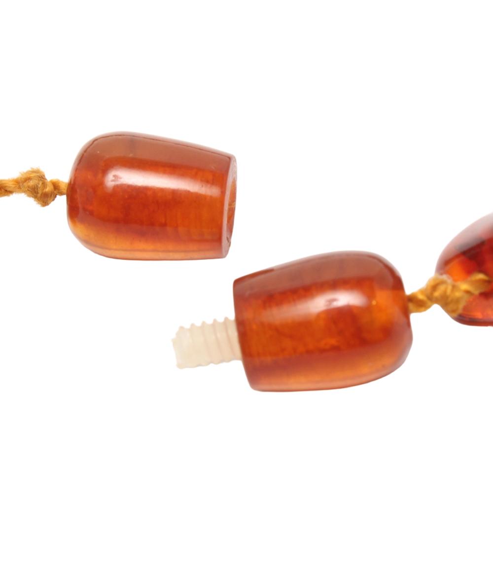 美品 ネックレス 琥珀6-20mm レディース