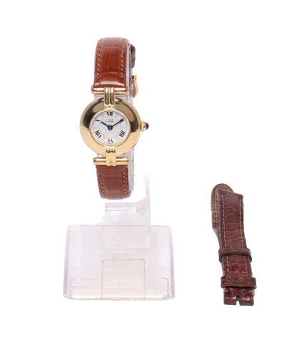 Cartier 腕時計 SV925 マスト コリゼ ヴェルメイユ マスト ドゥ カルティエ クオーツ ホワイト 590002 レディース カルティエ