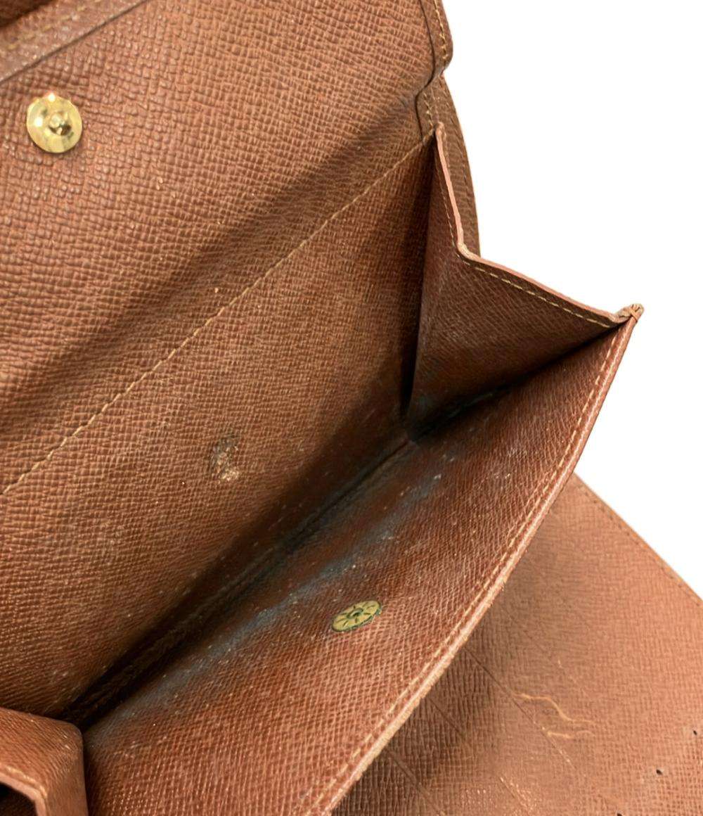 ルイ・ヴィトン 三つ折り財布 ポルトトレゾール エテュイパピエ モノグラム M61202 レディース LOUIS VUITTON