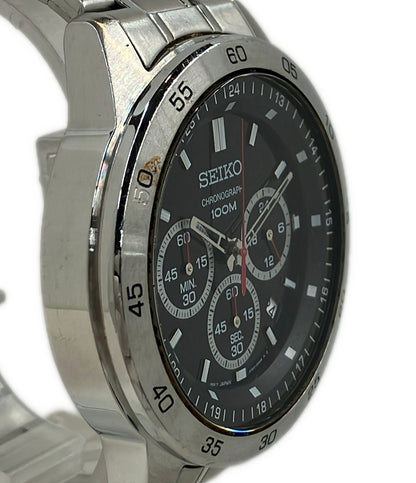 SEIKO 腕時計 クオーツ ブラック 4T53-00A0 メンズ セイコー