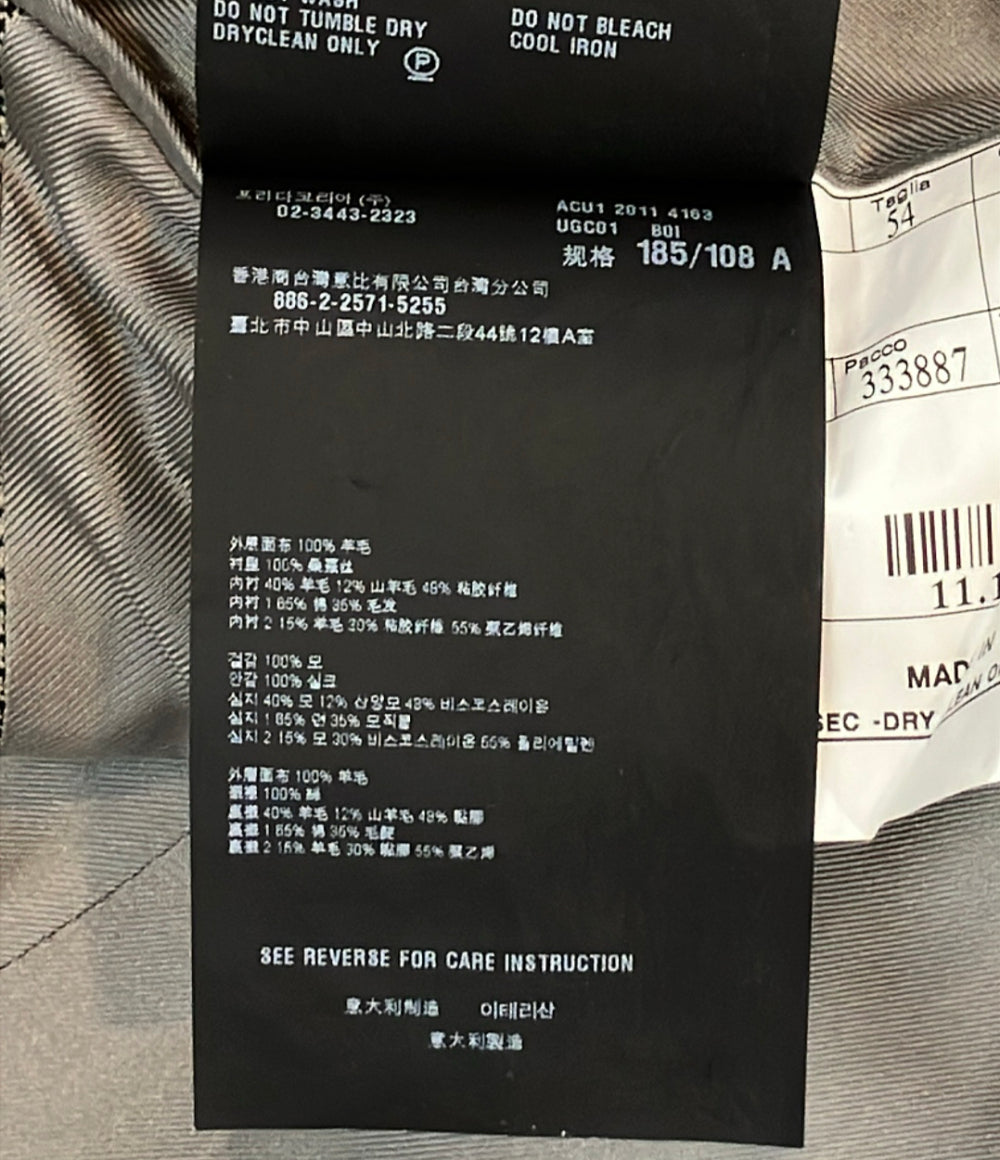 PRADA テーラードジャケット チェック柄 G8102 メンズ SIZE 54 プラダ