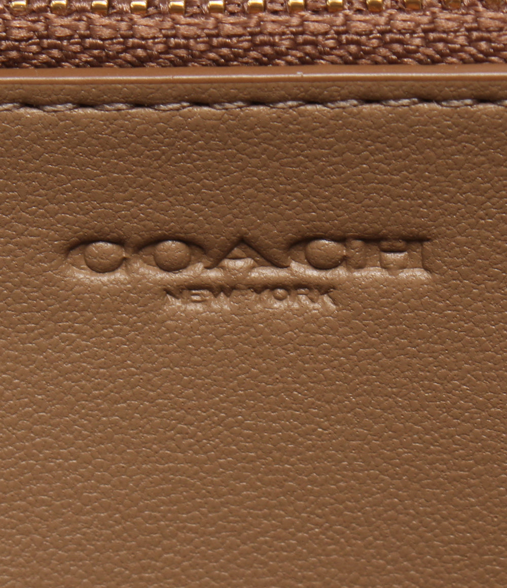 美品 COACH ラウンドファスナー長財布 コーチ