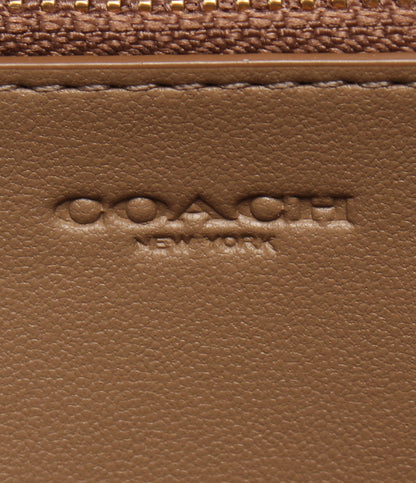 美品 COACH ラウンドファスナー長財布 コーチ