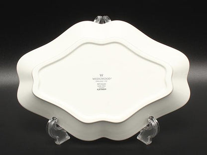 美品 WEDGWOOD ダイヤディッシュ 皿 22cm インタグリオ プラチナ ウエッジウッド
