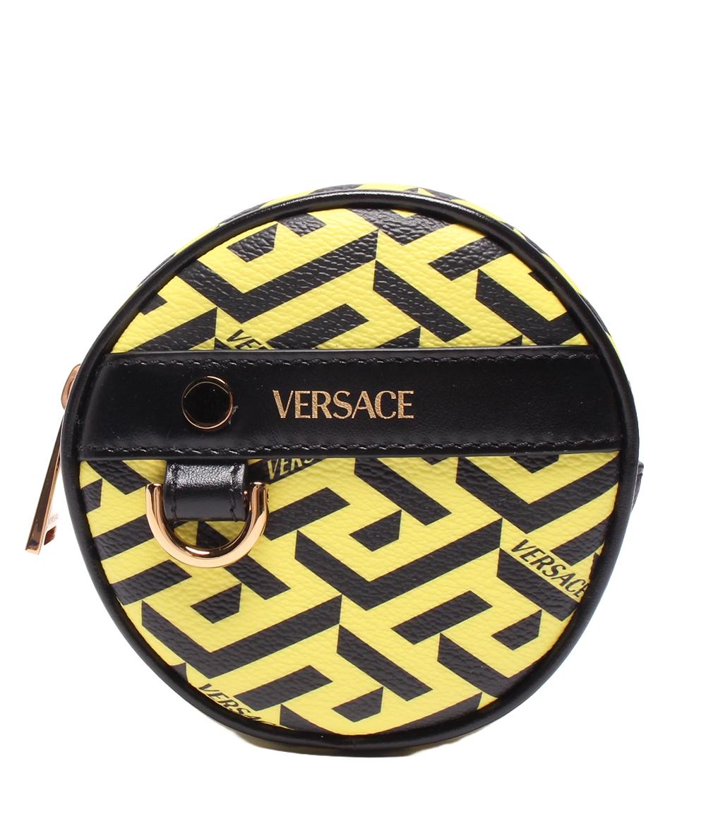 美品 ヴェルサーチ サークルポーチ ラ グレカ レディース VERSACE