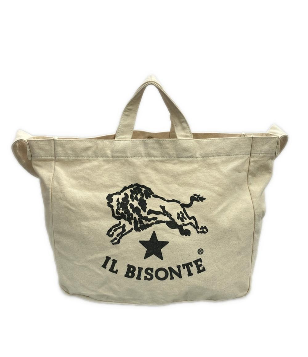 IL BISONTE トートバッグ ショルダーバッグ 2WAY 肩掛け キャンバス