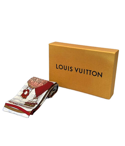 美品 ルイヴィトン スカーフシルク100% バンドー アップ アンド アウェイ M78442 レディース LOUIS VUITTON