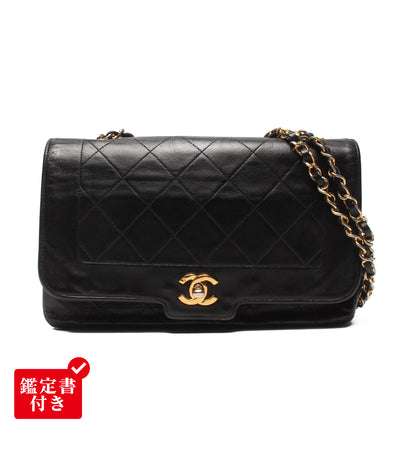 CHANEL チェーンショルダーバッグ 斜め掛け ゴールド金具 1番台 ダイアナマトラッセ レディース シャネル