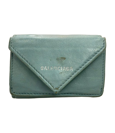 BALENCIAGA 三つ折り財布 レザー ペーパーミニ 391446 4005 レディース バレンシアガ