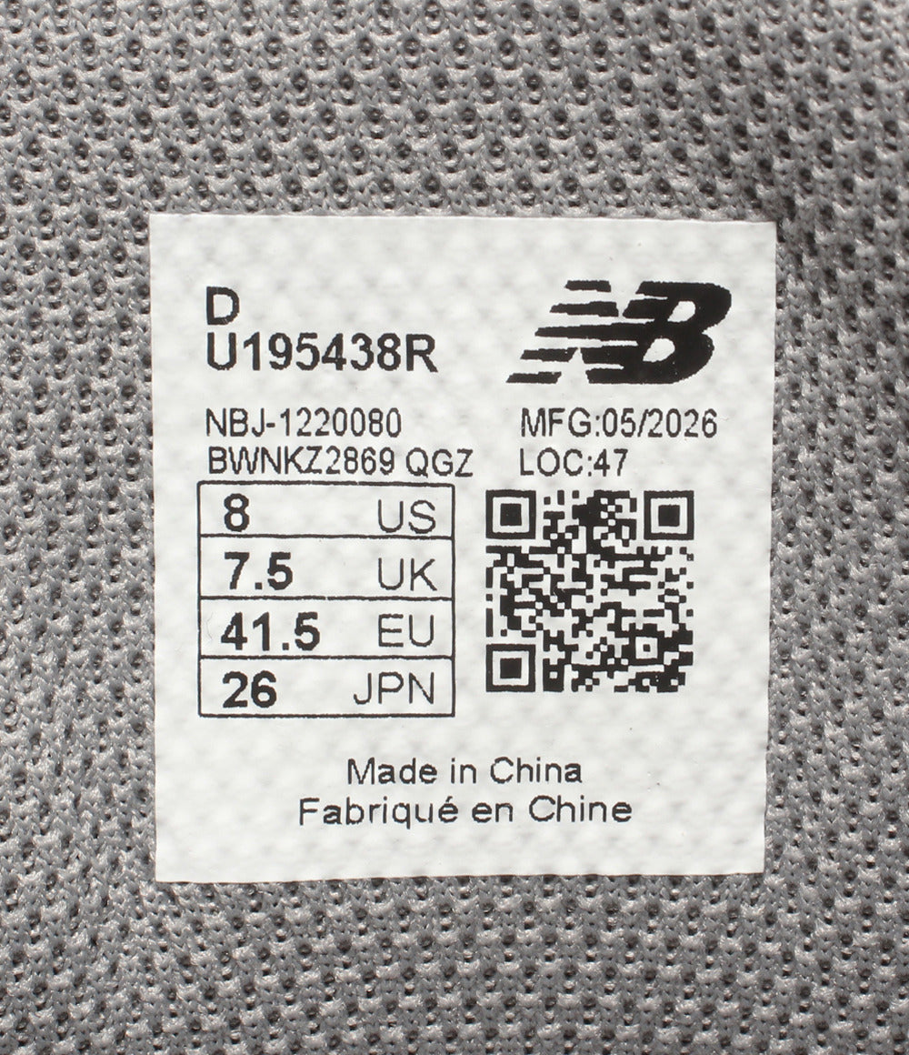 美品 NEW BALANCE ローカットスニーカー U195438R メンズ SIZE 26.0 ニューバランス