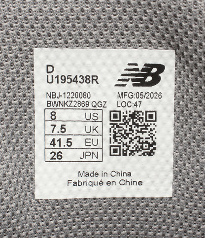 美品 NEW BALANCE ローカットスニーカー U195438R メンズ SIZE 26.0 ニューバランス