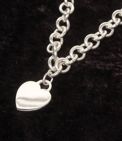 美品 Tiffany & Co. ネックレス チョーカー SV925 リターントゥティファニー ハートタグ チェーン レディース ティファニー