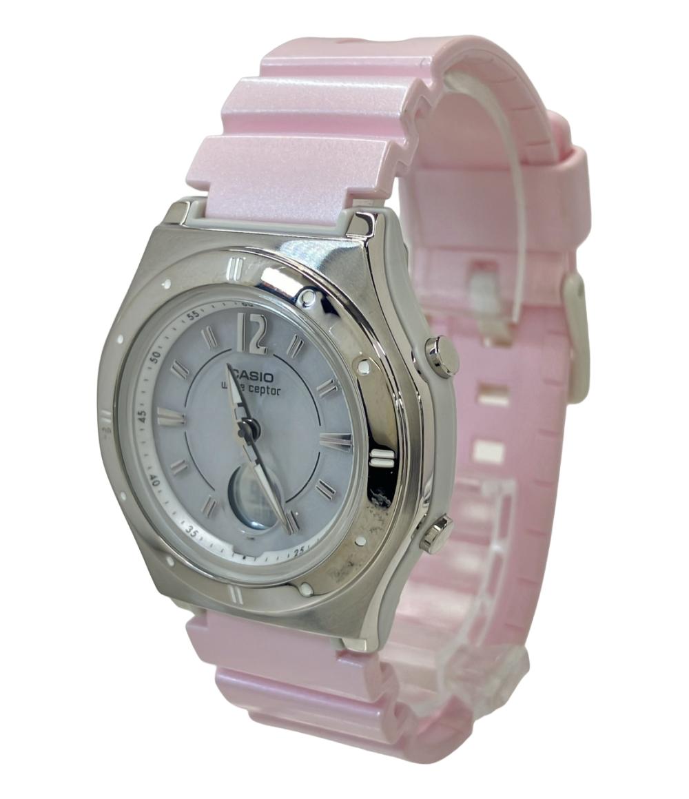 カシオ 腕時計 wave ceptor ソーラー ホワイト LWA-M142 レディース CASIO
