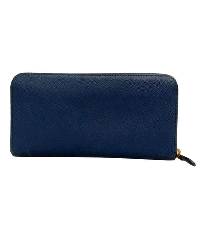 プラダ ラウンドファスナー長財布 サフィアーノ レザー 内側フラワー柄 レディース PRADA