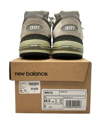 NEW BALANCE ローカットスニーカー M991GL メンズ SIZE UK 7.5 (26cm) ニューバランス