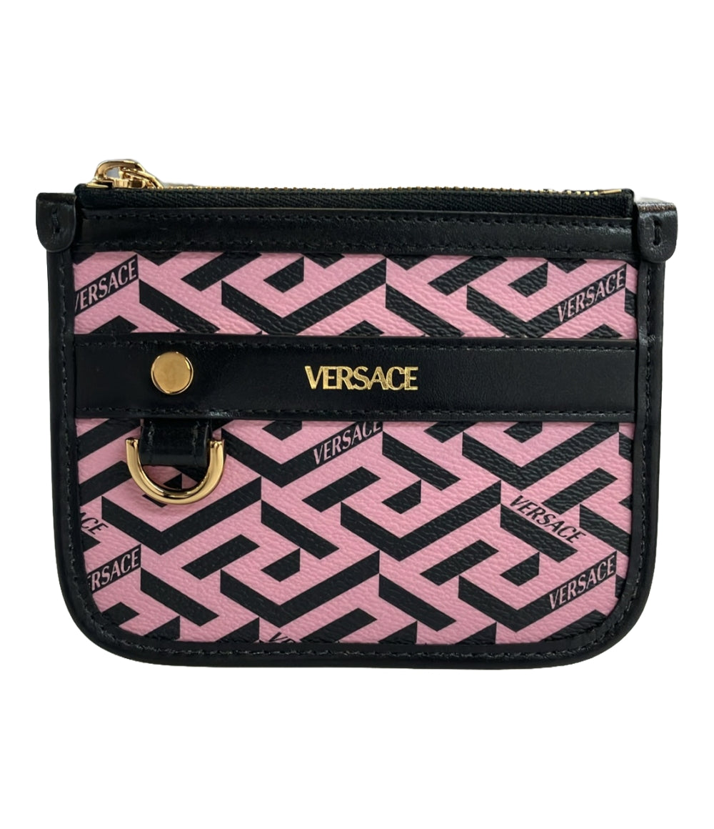 美品 ヴェルサーチ モジュラーポーチ ラグレカシグネチャー レディース VERSACE