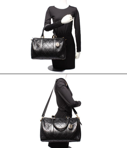 CHANEL 2way ミニボストンバッグ ハンドバッグ ショルダーバッグ 肩掛け ゴールド金具 ビコローレ レディース シャネル