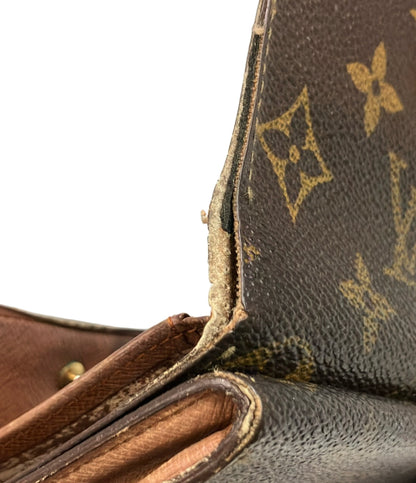 訳あり LOUIS VUITTON 二つ折り財布 Wホック ポルト モネ ビエ カルト クレディ モノグラム M61652 メンズ レディース ルイ・ヴィトン
