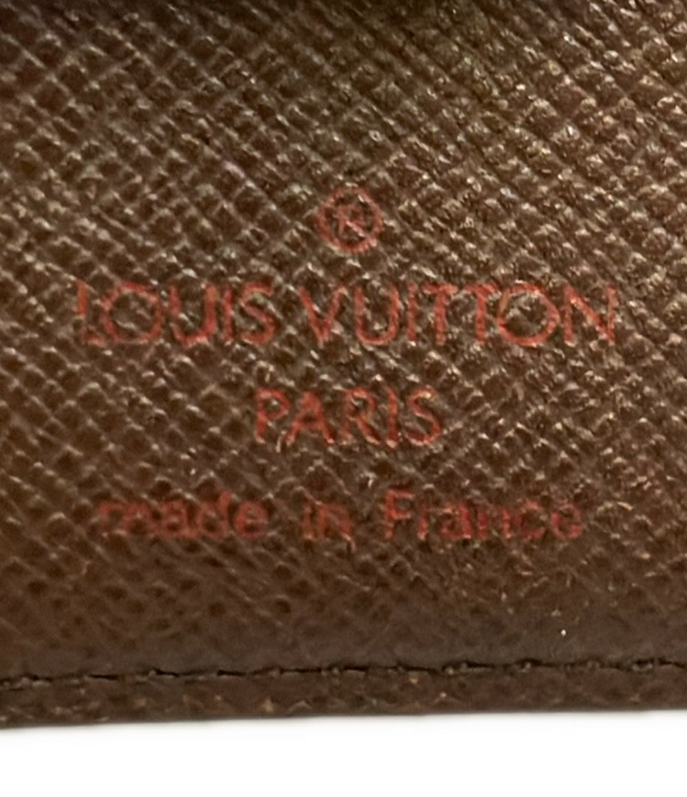 LOUIS VUITTON 二つ折り財布 ポルトフォイユ ヴィエノワ ダミエ エベヌ N61674 レディース メンズ ルイ・ヴィトン