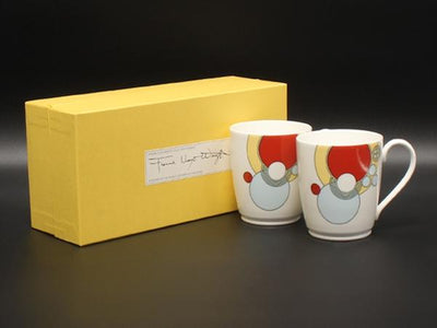 美品 Noritake マグカップ 2点セット ペア フランク ロイド ライト ノリタケ