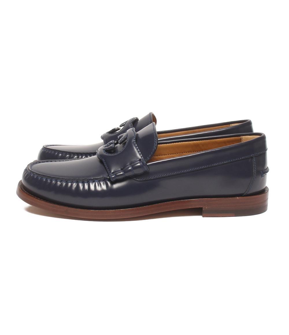 美品 GUCCI ローファー インターロッキング 738470 メンズ SIZE 8 1/2