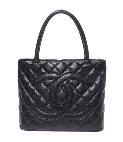 CHANEL トートバッグ ショルダーバッグ 肩掛け ゴールド金具 11番台 復刻トート キャビアスキン マトラッセ レディース シャネル