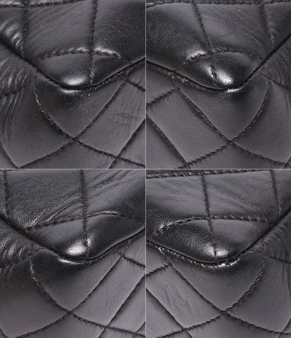 CHANEL チェーンショルダーバッグ 肩掛け 斜め掛け ゴールド金具 4番台 デカマトラッセ シングルチェーン シングルフラップ レディース シャネル