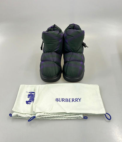 美品 BURBERRY ピローブーツ チェック柄 メンズ SIZE 41 (26.5cm) バーバリー