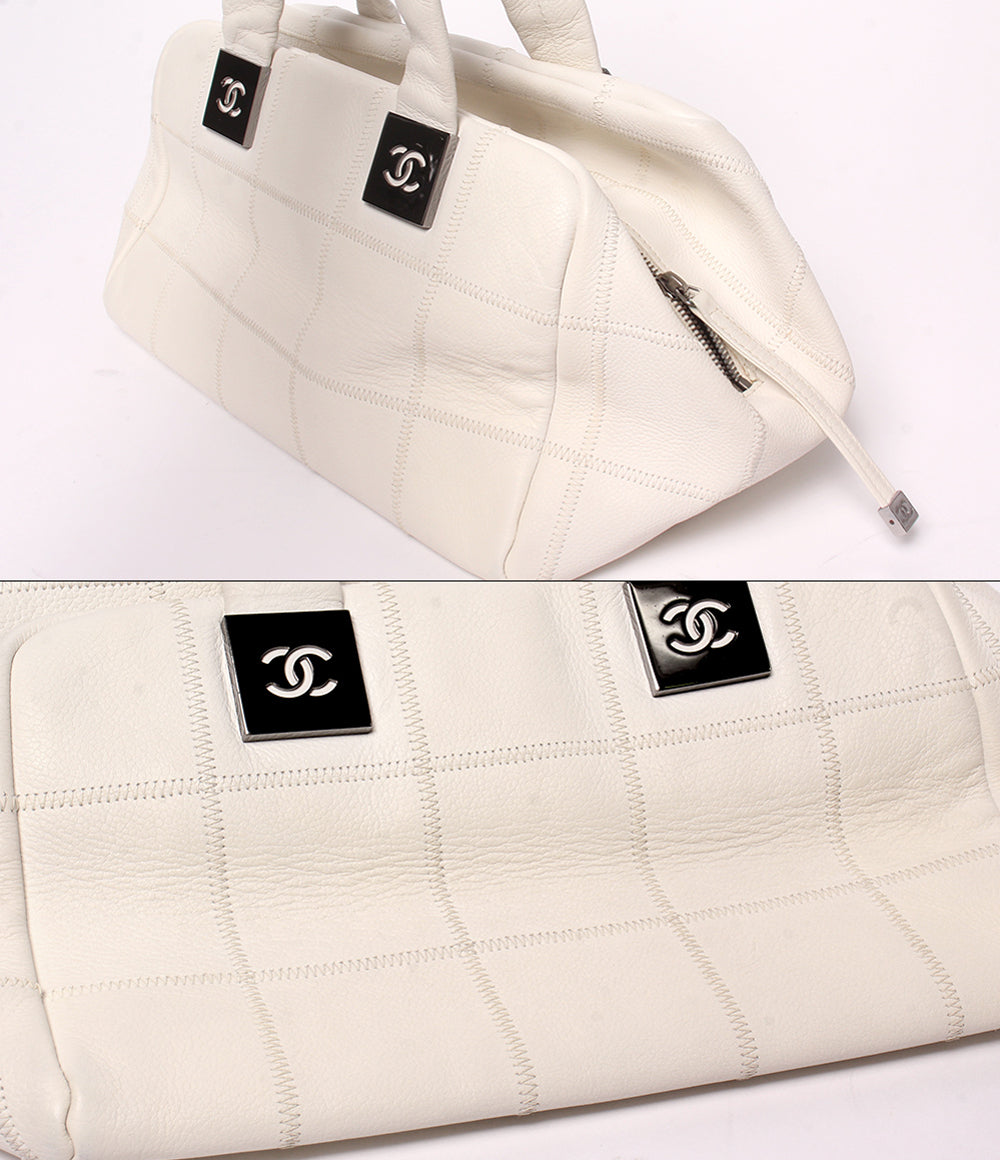 CHANEL ハンドバッグ トートバッグ ミニボストンバッグ シルバー金具 8