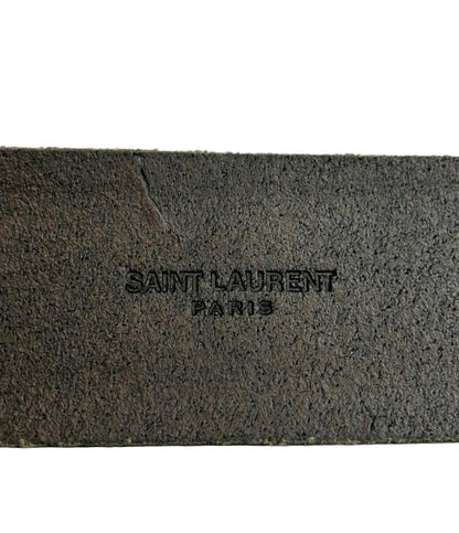 美品 サンローラン ベルト シルバーバックル レディース SAINT LAURENT