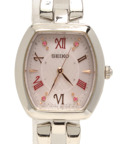 SEIKO 腕時計 ティセ TISSE ソーラー ピンク 1B21-0AH0 レディース セイコー