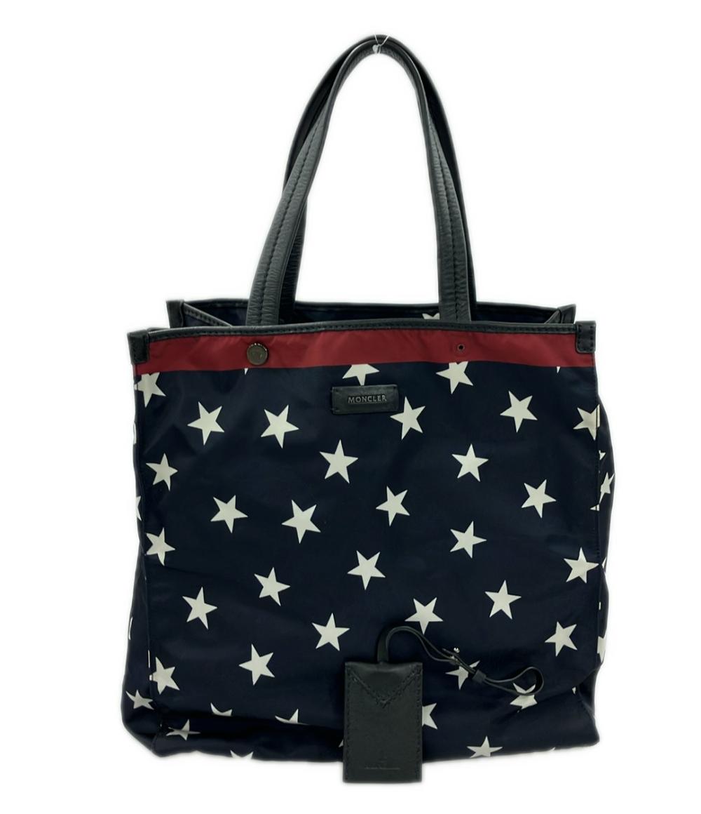 モンクレール ペイズリースター柄ナイロントートバッグ メンズ MONCLER