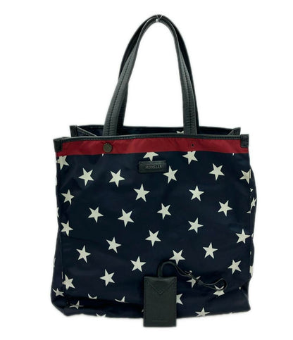 モンクレール ペイズリースター柄ナイロントートバッグ メンズ MONCLER