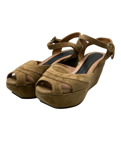 MARNI ウェッジソールアンクルストラップサンダル レディース SIZE 37 23.5(cm) マルニ