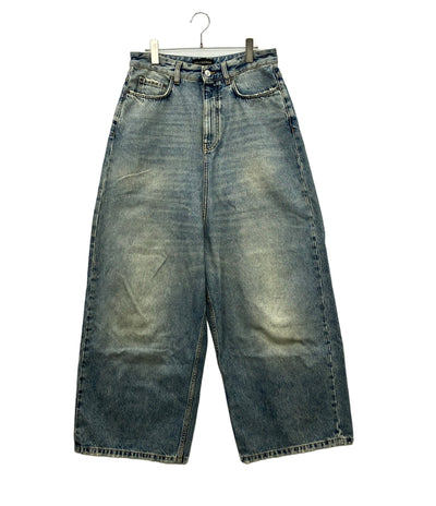 BALENCIAGA ワイドバギーデニムパンツ ダメージ加工 697886 レディース SIZE 24 (XL) バレンシアガ