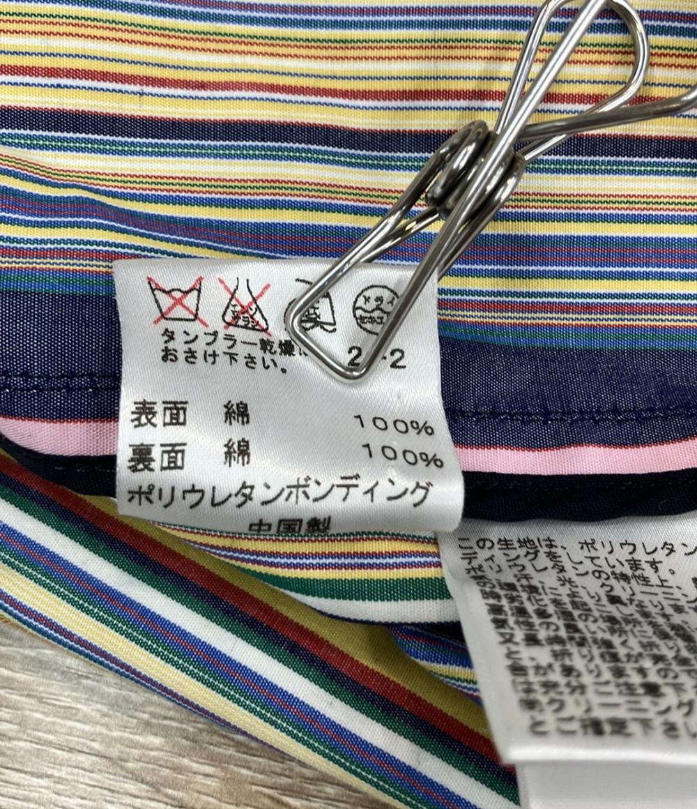 ラルフローレン　130㎝ コート RALPH LAUREN ステンカラーコート 内側マルチカラーストライプ