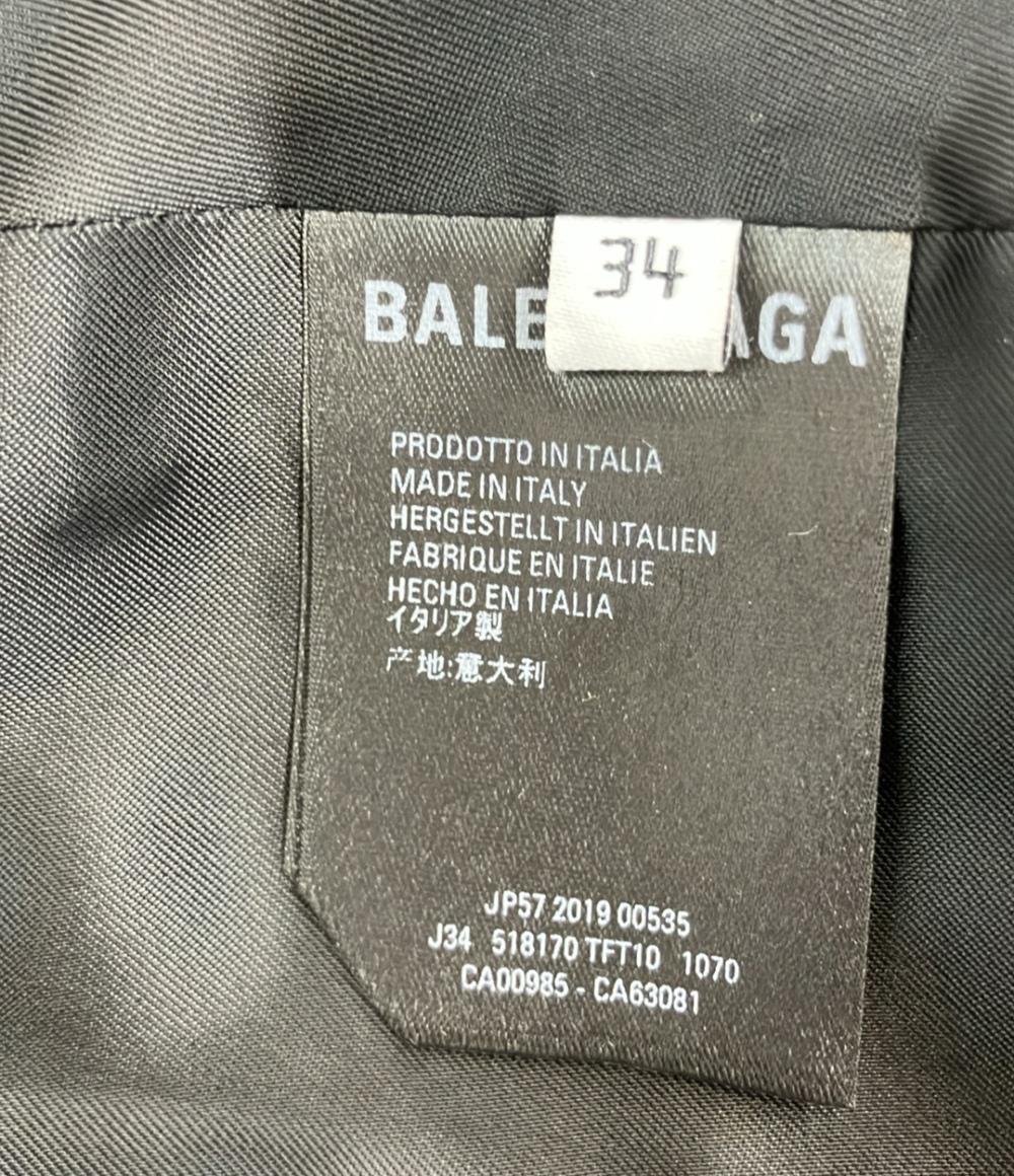 美品 バレンシアガ 変形チェックスカート レディース SIZE 34 (S) BALENCIAGA