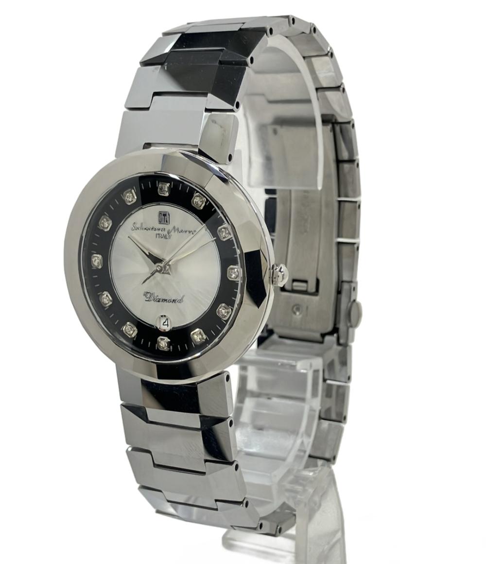 サルバトーレマーラ 腕時計 クオーツ シルバー SM-7010 レディース Salvatore Marra