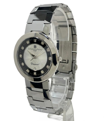 サルバトーレマーラ 腕時計 クオーツ シルバー SM-7010 レディース Salvatore Marra